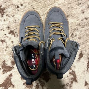 Waterproof Gray Sperry High Tops